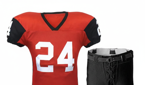 Maillot de football classique rouge pour homme, manches courtes, grande taille, respirant, été, 100% polyester 360g, impression numérique, uniforme - Product Image 3