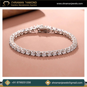 Bracelet tennis tendance en diamants de laboratoire 3MM 7 pouces, argent 925, plaqué rhodium, bijoux hip-hop de luxe personnalisés, idée cadeau anniversaire - Product Image 3