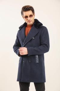 Abrigo Parka de Invierno para Hombre, Marca Valeriano Romano, Calidad Premium, Relleno de Algodón, Transpirable, con Forro de Borrego, Cuello en V, Color Negro - Product Image 3