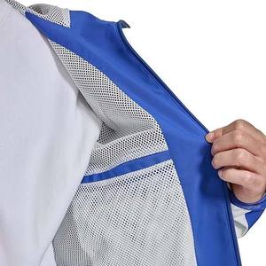 Veste de pluie d'hiver de haute qualité pour hommes personnalisé bloc de couleur fermeture éclair polyester coupe-vent capuche dernier prix High Street Style - Product Image 5