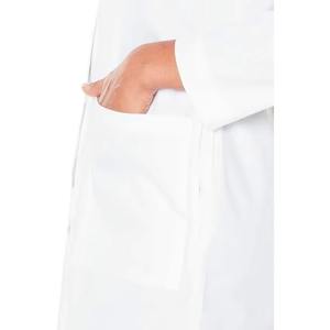 Uniforme médico con logotipo personalizado para hombres y mujeres, bata de laboratorio blanca con cuello de muesca, bata de médico de manga larga, bata quirúrgica de Hospital - Product Image 3
