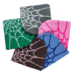 Bonnets d'hiver à revers imprimés avec logo personnalisé de marque Variété tissée Respirant Motifs doux Cartoon Plaid Bonnets à bas prix - Product Image 1