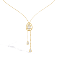 Colliers en diamants de laboratoire en gros pour usines de bijoux, or jaune 10k/14k/18k, certifiés IGI, taille brillant