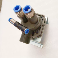 Outils de réparation de pneus noirs Shanghai Unite, machine à retirer les pneus en PVC avec ensemble de valve d'échappement rapide, garantie 1 an