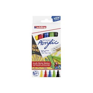 ชุดปากกาอะคริลิค Edding 5100 Basic 5 สี พร้อมกล่อง สำหรับงานศิลปะและงานฝีมือ - Product Image 1