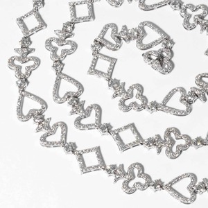 Collier long en diamant de laboratoire de 24,00 ct, taille radiant, or blanc 14 carats, certifié IGI, magnifique bijou de luxe parfait pour un cadeau - Product Image 2