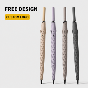 Luxury Advertising Gifts Business 60mph <b>Windproof</b> 190T Fabric Rain Japan Korea Custom Print Straight Golf <b>Umbrella</b> With Logo - Product Image 1
