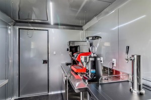 Red <b>Mobile</b> Food Truck <b>Trailer</b> Dual Axle <b>Catering</b> Vehicle with Custom Kitchen Setup Rust Resistant for Snack & Beer Service - Product Image 6