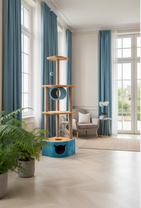 ที่ลับเล็บแมวคุณภาพสูง Amistar Cat Oasis พร้อมอุโมงค์สำหรับแมวทุกสายพันธุ์และทุกขนาด - Product Image 2