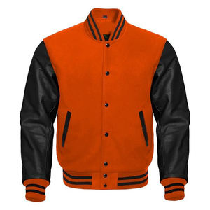 OEM personalizado Bomber Letterman béisbol bordado Varsity chaqueta Old School Usa Varsity chaquetas CollegeBaseballjacket para hombres - Product Image 3