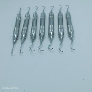 Gracey 7 PCS Set of Manual Double-Ended Dental Instruments Double Grip Curettes for Periodontal Treatment - Product Image 5