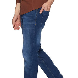 Vente en gros d'usine, pantalon slim pour homme, jean en denim déchiré, imprimé personnalisé écologique, 100% coton, jean pour homme - Product Image 2