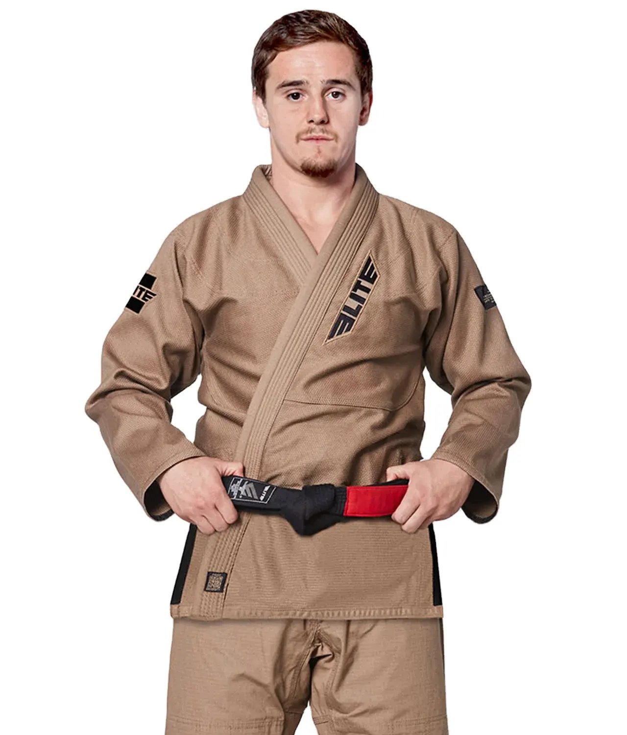 2024 Anpassen Logo Großhandel Fitness Wear Karate Männer Khaki Farbe Brasilia nisch Jiu Jitsu BJJ Gis 100% Baumwolle Karate Bjj Gis Kimono