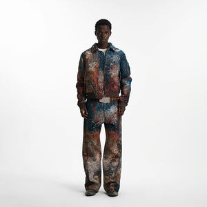 Ensemble de costume pour <span class=keywords><strong>homme</strong></span> DiZNEW, ensemble tendance personnalisé <span class=keywords><strong>en</strong></span> deux pièces, streetwear pour <span class=keywords><strong>homme</strong></span>, nouveau design, mode, sublimation numérique, veste et pantalon - Product Image 1