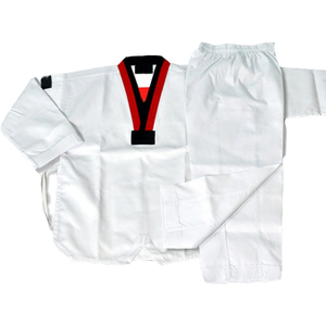 Uniformes de taekwondo personnalisés grande taille confortables et respirants Nouveau design Vêtements d'arts martiaux de couleur personnalisés - Product Image 1