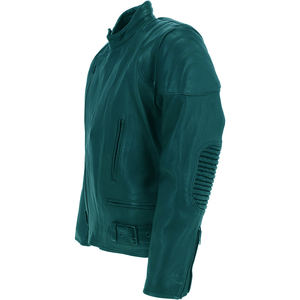 Chaqueta de piel de vaca con cremallera para hombre, abrigo de ante negro con cremallera, OEM - Product Image 6