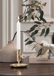 Elegant Old-World Style Vintage Wonderful <b>Brass</b> Metal Candle Holder Lantern or Jar an Attractive <b>Antique</b> Design - Product Image 4