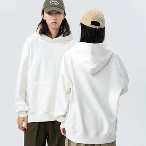 เสื้อฮู้ดสวมหัวโอเวอร์ไซส์สำหรับผู้ชายใส่ได้ทั้งชายและหญิงเสื้อสเวตเตอร์เปล่าติดโลโก้ - Product Image 6