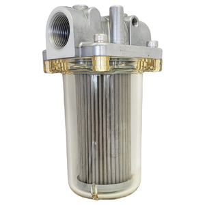 New JUNWAVE Industrial Hydraulic <b>Oil</b> <b>Filter</b> Particle Filtration 100 Micron Wire Mesh Aluminum Housing 3/4" 1" Inlet Outlet 1 - Product Image 2
