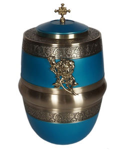 URNE DE CRÉMATION EN MÉTAL CROIX CATHOLIQUE - Product Image 5