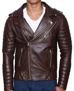 Meilleure vente Veste d'hiver en cuir pour hommes coupe-vent respirante dernière vente en gros de veste en cuir pour hommes - Product Image 4