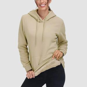 D & M personalizado 100% algodón Sudadera con capucha color sólido de gran tamaño unisex sudaderas con capucha 2 piezas conjunto invierno tracusuits para mujer - Product Image 1