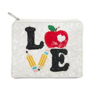 Nuevo champán Cheer bordado con cuentas clásico diseño personalizado monedero hecho a mano cierre de cremallera algodón regalo de moda ella cada - Product Image 2