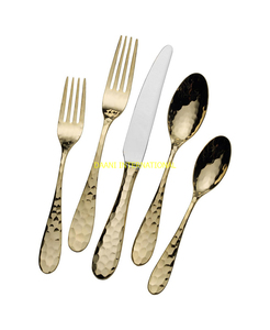 Ensemble de couverts de luxe plaqué or motif diamant poignée couverts couteau fourchette cuillère ensemble de vaisselle pour mariage hôtel restaurant - Product Image 3