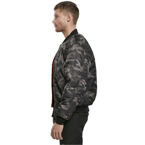2025 vente chaude en gros hommes fermeture éclair Style Bomber veste Pakistan-fait superbe qualité toile col montant étanche - Product Image 4