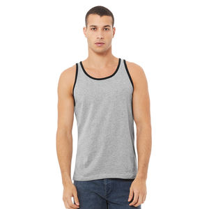 Débardeurs respirants décontractés pour hommes Impression et broderie personnalisées Bella Débardeurs en toile mélangée - Product Image 6