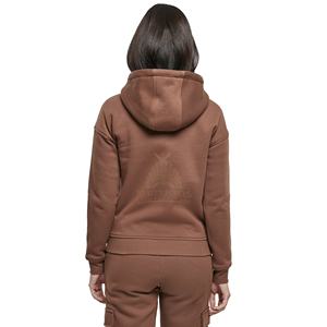 Ensemble de survêtement personnalisé uni avec logo de haute qualité ensemble de pantalons de survêtement et sweat à capuche coupe régulière pour femmes ensemble de pantalons de survêtement et de sweat à capuche en coton - Product Image 3
