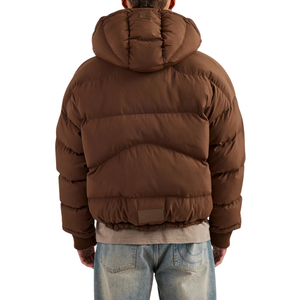 Blouson Bomber matelassé surdimensionné, manteau chaud et épais, coupe ample élégante, vêtement d'extérieur d'hiver, doux, isolé, uni, teint, coupe-vent - Product Image 1