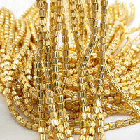 Mini perles en laiton plaqué or 14K/18K en forme de boule, 48 perles sur 1 brin, composants faits à la main pour la fabrication de bijoux DIY