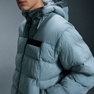 Chaqueta acolchada con cremallera frontal para hombre, ropa de abrigo de invierno acolchada gruesa con estilo, abrigo de viaje ligero informal cálido a la moda - Product Image 3