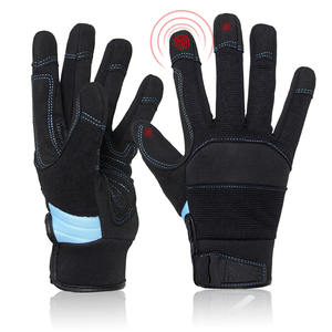 AMARA ถุงมือกลหนังสังเคราะห์คุณภาพสูงทนทานป้องกันมือสำหรับงานหนักออกแบบโลโก้ได้ตามต้องการ - Product Image 1