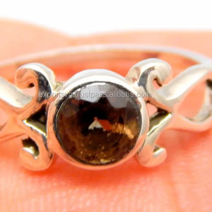 925สไตล์คลาสสิกแหวนเงินสเตอร์ลิงสำหรับงานแต่งงานงานหมั้นครบรอบปาร์ตี้เครื่องประดับควอตซ์สโมควอตซ์ที่น่ารักเครื่องประดับแฟชั่นสำหรับ - Product Image 1