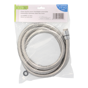 Extendable Stainless Steel Shower Hose 1.7 to 2.0 Meters with Brass Accessories - Product Image 5