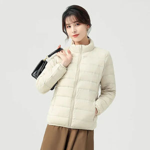 <b>Jackets</b> Bubble Crop Coats Puff <b>Ladies</b> Down Coats S-XL Customized Patchwork Winter Bomber Puffer <b>Jackets</b> - Product Image 5