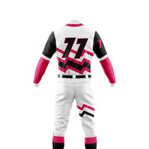 Nuevo diseño de alta calidad de secado rápido uniforme de béisbol para la venta al por mayor transpirable uniforme de béisbol sublimado equipo de ropa deportiva - Product Image 5