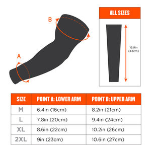 Manchons de bras de refroidissement OEM tissu respirant personnalisé pour l'été et le travail protection UV avec logo et marque de distributeur - Product Image 6