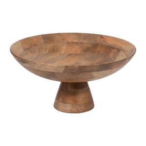 Most selling Natural Mango <b>Wood</b> <b>Bowl</b> on Pedestal - Product Image 6
