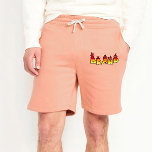 Short décontracté d'été de qualité supérieure pour hommes 100% coton respirant DTG Logo imprimé tricoté Style Hip Hop grande taille disponible - Product Image 4