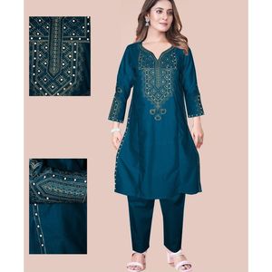Salwar Kameez Afgano, Prenda Étnica India, Estilo Bollywood, Saree con Modal, Algodón y Georgette para Ocasiones Especiales - Product Image 5