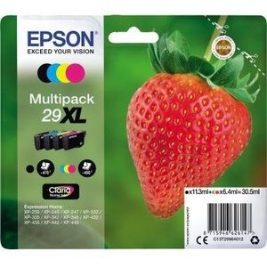 Accesorio Original Epson 29XL para Cartucho de Tinta Aprox. 470 Páginas Negras y 3x450 Páginas Negras/Multicolor, 4 Piezas/paquete - Product Image 1