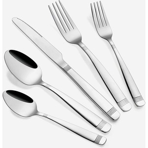 Ensemble de couverts de mariage pour hôtel avec poignée lourde en acier inoxydable personnalisé avec logo de couleur personnalisée - Product Image 6