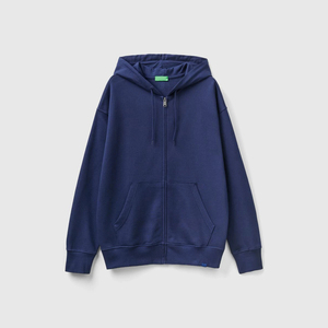 Sudadera con Capucha Casual para Hombre, 100% Algodón, con Cierre y Logotipo Personalizado, Diseño con Cierre, Corte Holgado Regular, Tejido Polar Térmico para Invierno, Diseño OEM - Product Image 2