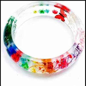 Bangles joyería resina acrílico pulsera brazalete exagerado deslumbrante Multicolor ancho Irregular cuadrado acrílico pulseras para - Product Image 5