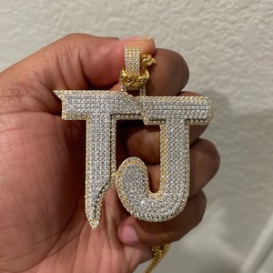 Colgante Personalizado con Nombre para Hombre, Plata de Ley 925, Certificado IGI, Chapado en Oro de 14k y 18k, Joyería Fina Hip Hop, Diamante Moissanita VVS - Product Image 4