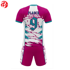 Conjuntos de Uniformes de Fútbol Cortos y Transpirables para Adultos con Corte Automatizado, Camisetas de Fútbol con Impresión por Transferencia de Calor para Equipos - Product Image 2