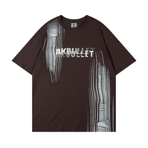 T-shirts 2024 coton, t-shirt poids lourd surdimensionné, t-shirt pour hommes, t-shirts pour hommes ajustés, t-shirt poids lourd surdimensionné - Product Image 5
